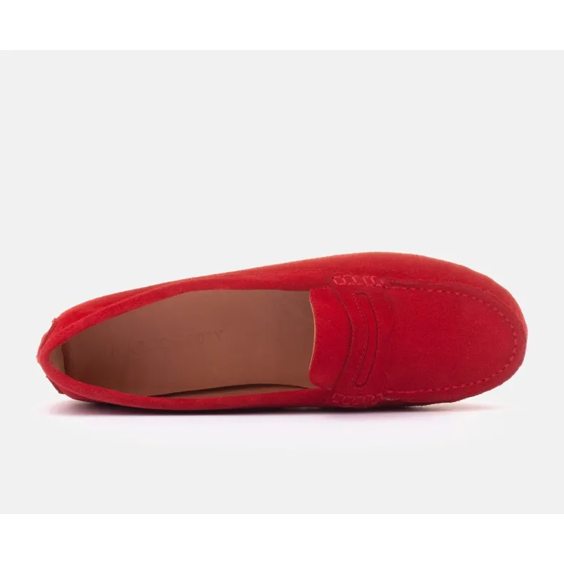 Red Marco Shoes Vigo Moccasins