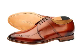 Reddish Tan Brogue Saddle Derby