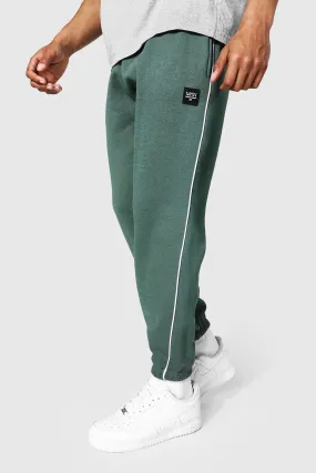 Regular Original Man Piping Detail Joggers | boohooMAN UK