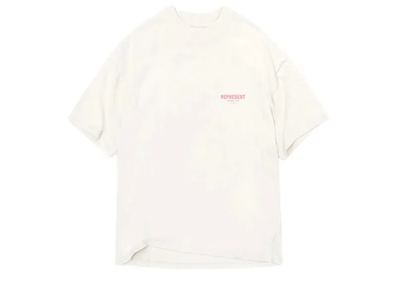 Represent Owners Club T-Shirt Flat White/Bubblegum