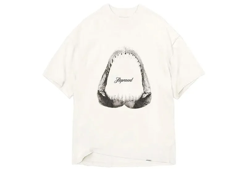 Represent Shark Jaws T-shirt Flat White