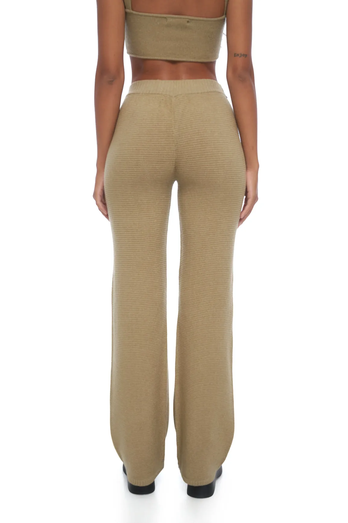 Rhoda Knit Pant- Brown