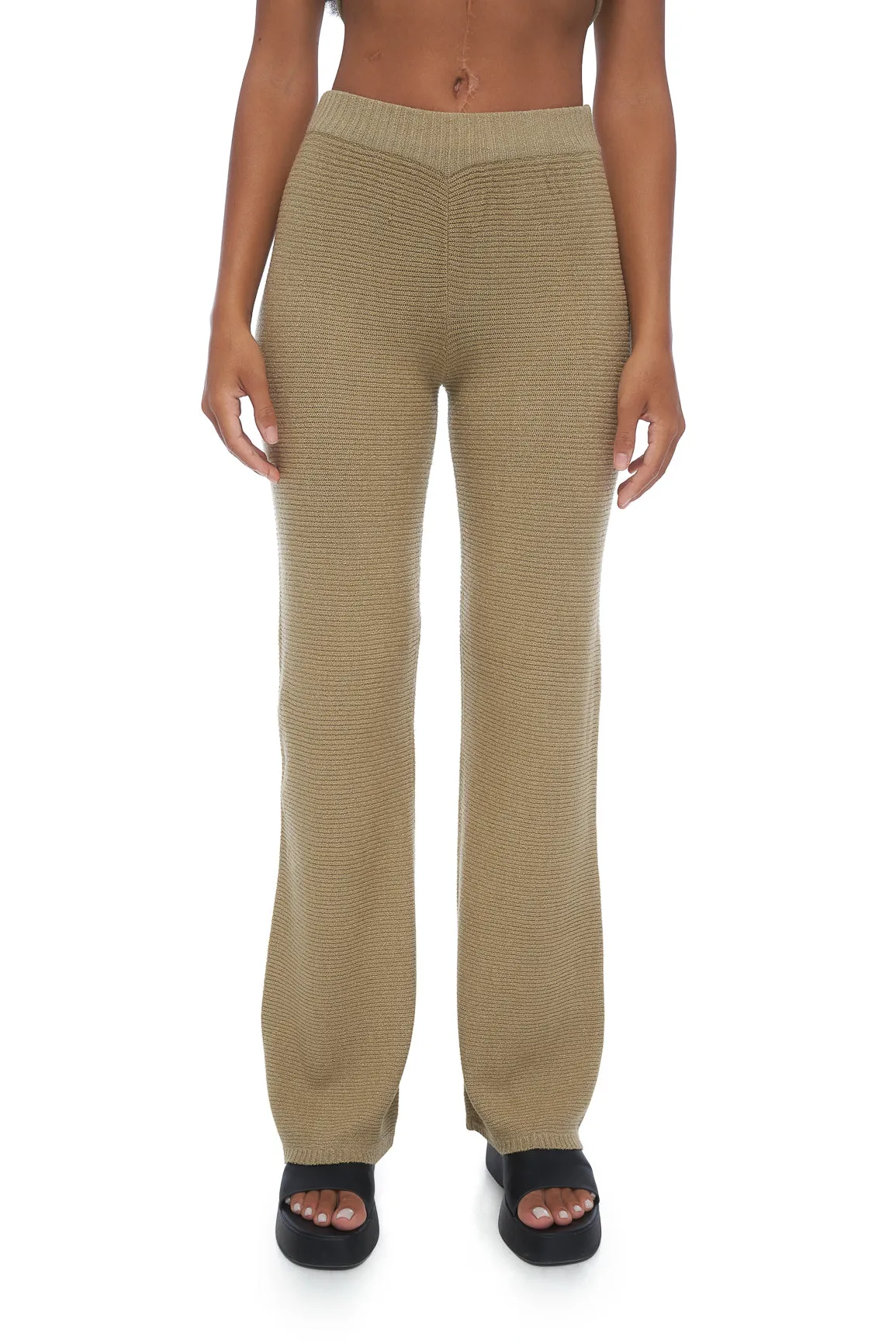 Rhoda Knit Pant- Brown