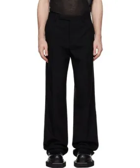 Rick Owens Black Porterville Tailored Dietrich Trousers