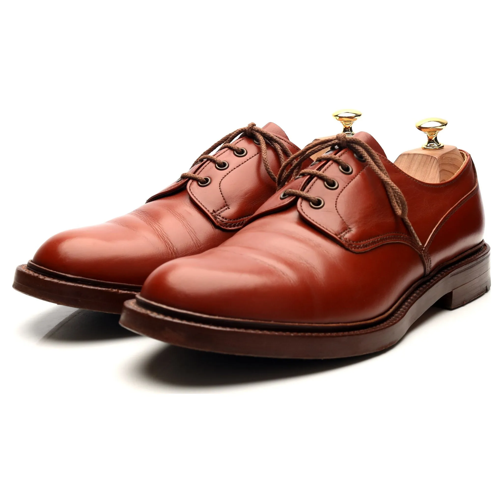 'Ripon' Tan Brown Leather Derby UK 11