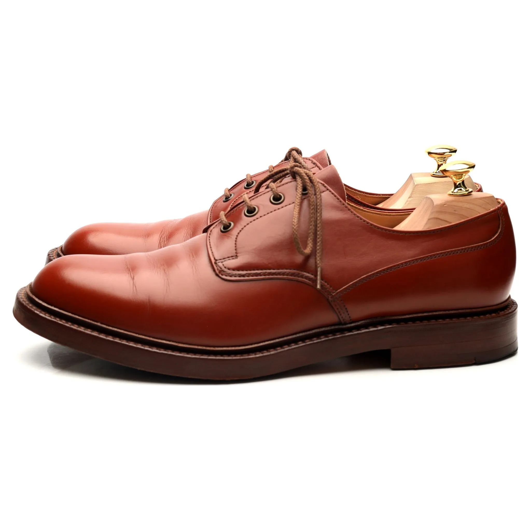 'Ripon' Tan Brown Leather Derby UK 11