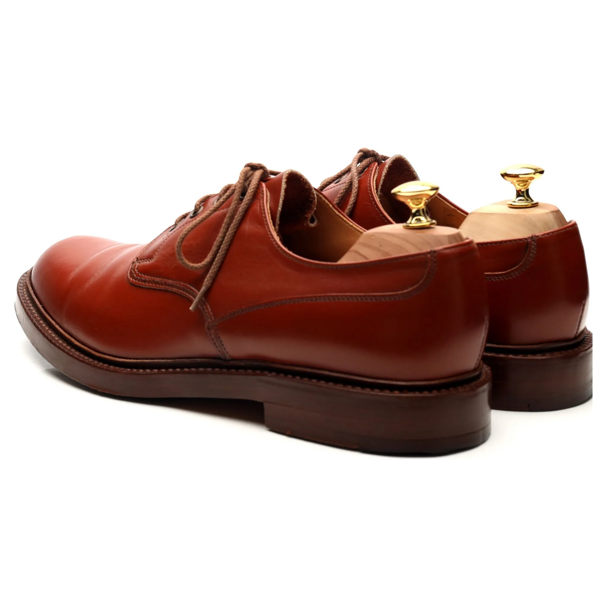 'Ripon' Tan Brown Leather Derby UK 11