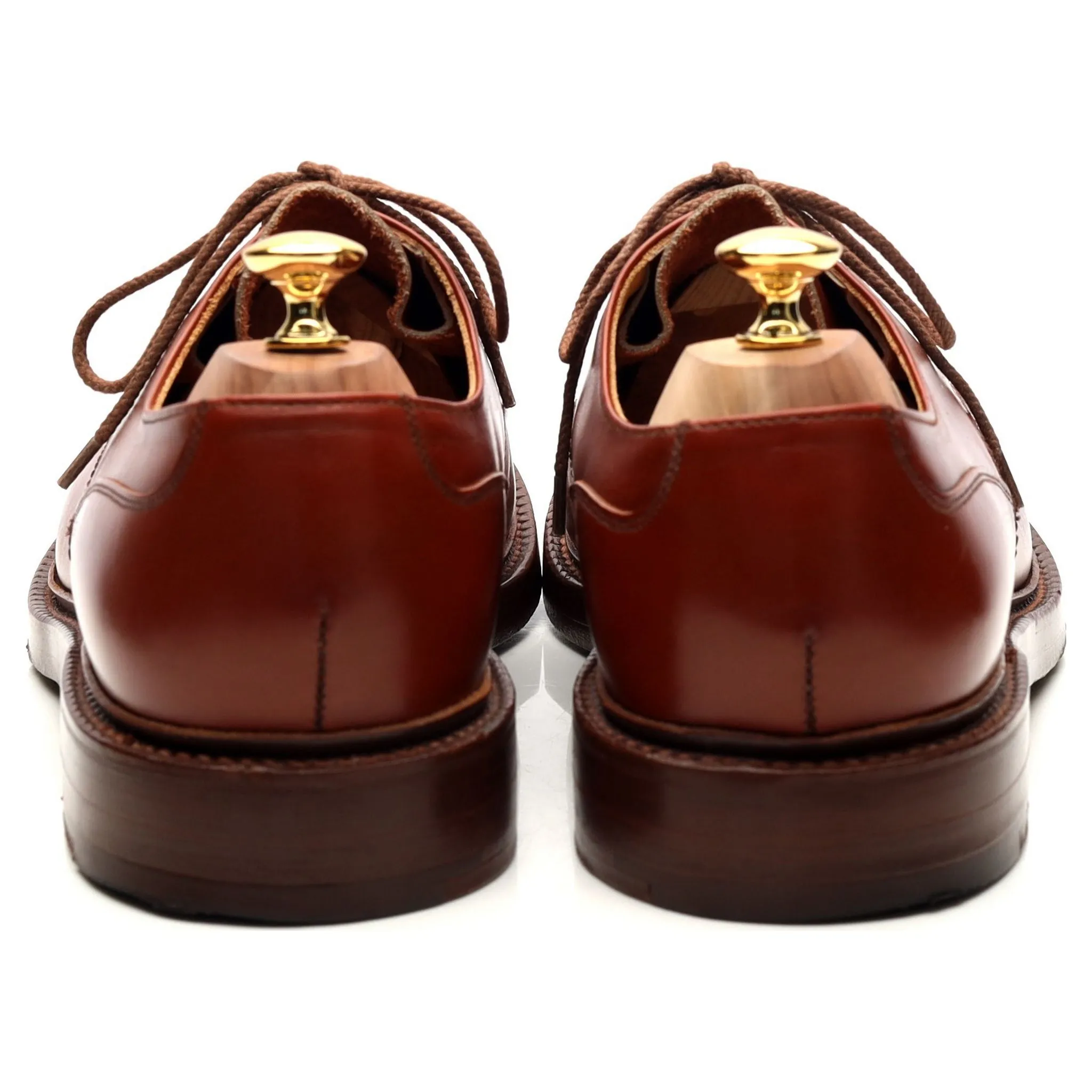 'Ripon' Tan Brown Leather Derby UK 11