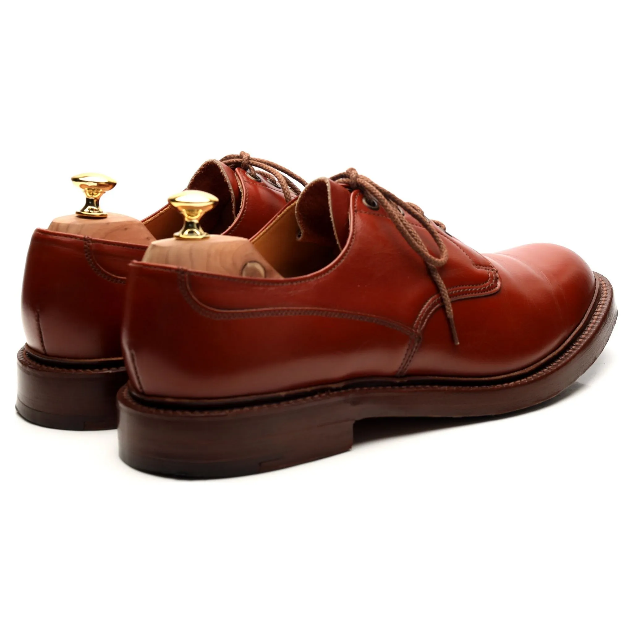 'Ripon' Tan Brown Leather Derby UK 11