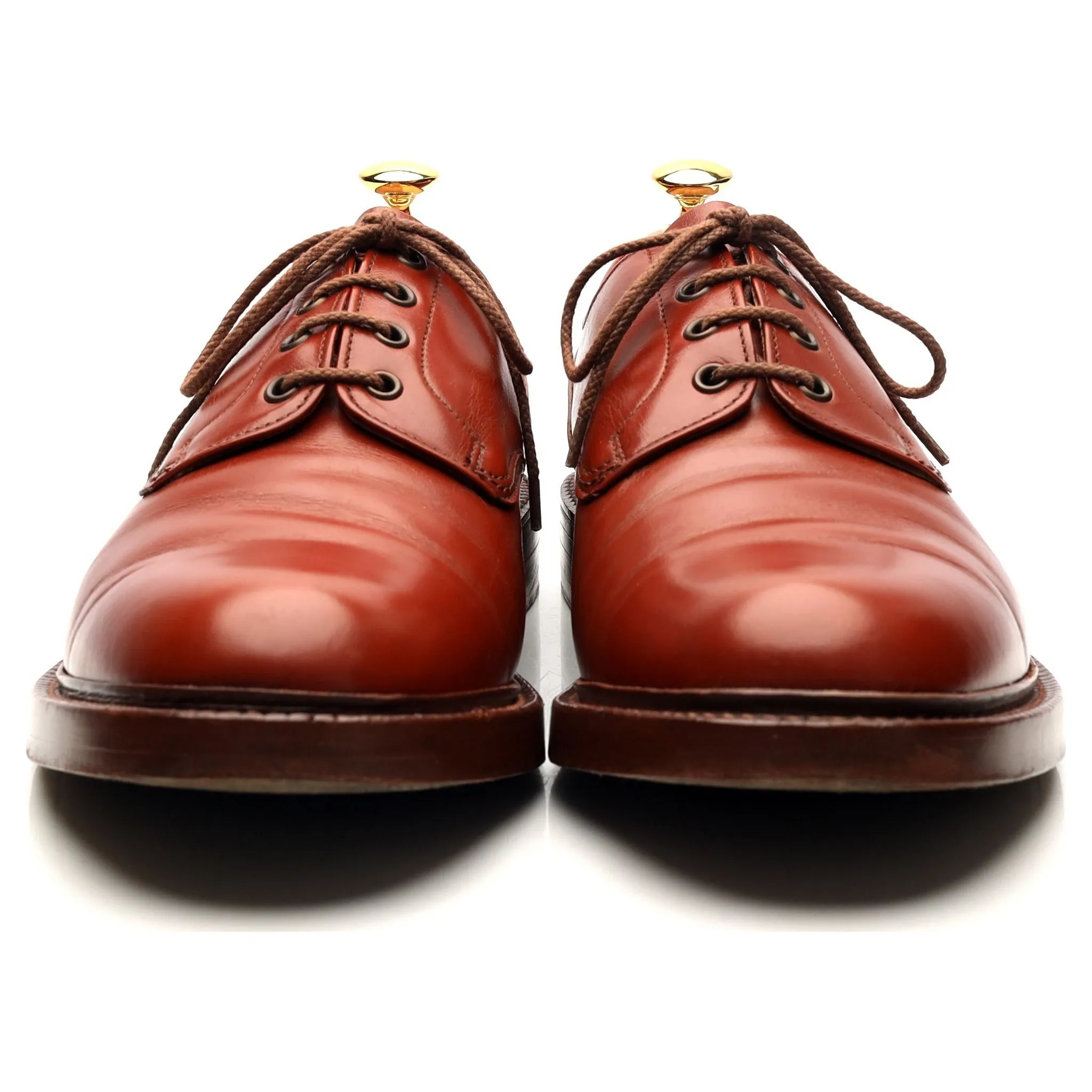 'Ripon' Tan Brown Leather Derby UK 11