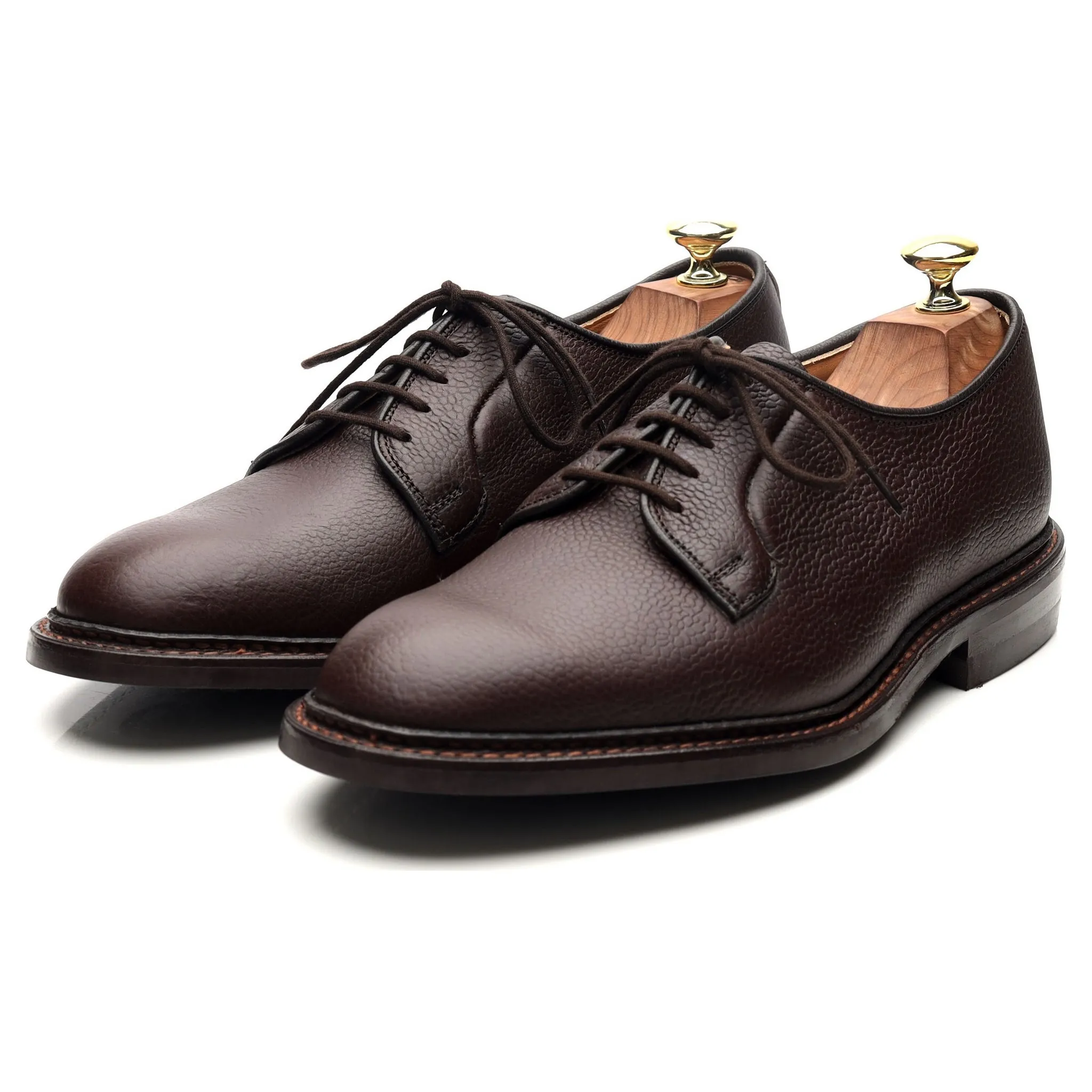 'Robert' Dark Brown Leather Derby UK 7