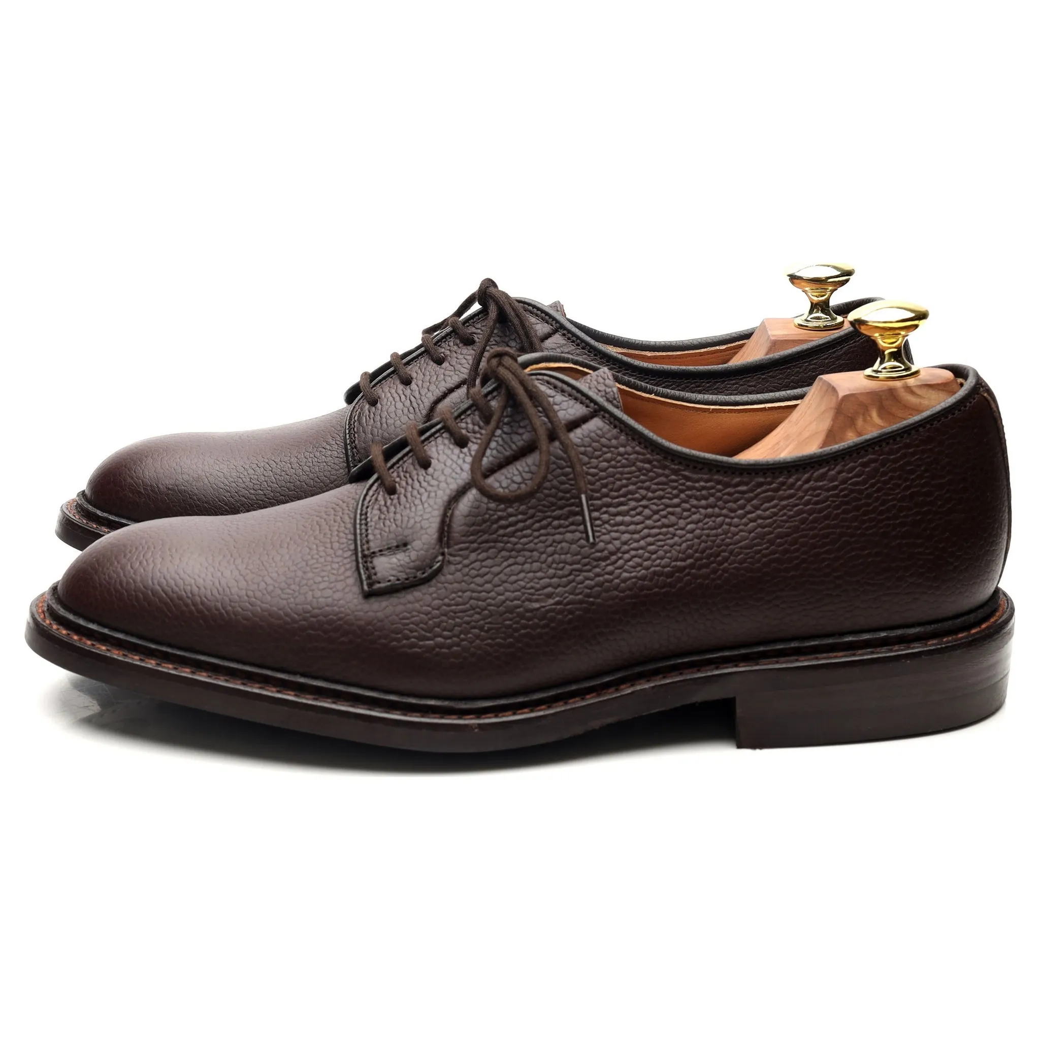 'Robert' Dark Brown Leather Derby UK 7