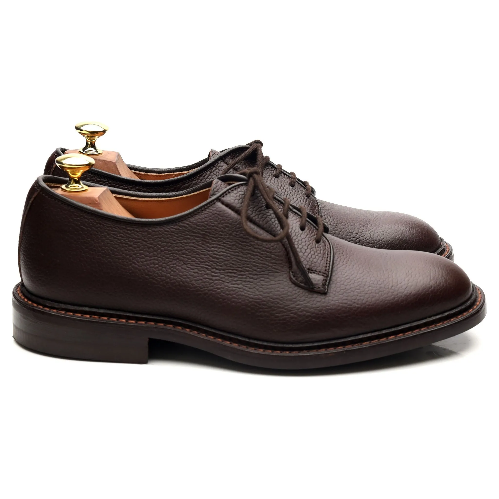 'Robert' Dark Brown Leather Derby UK 7