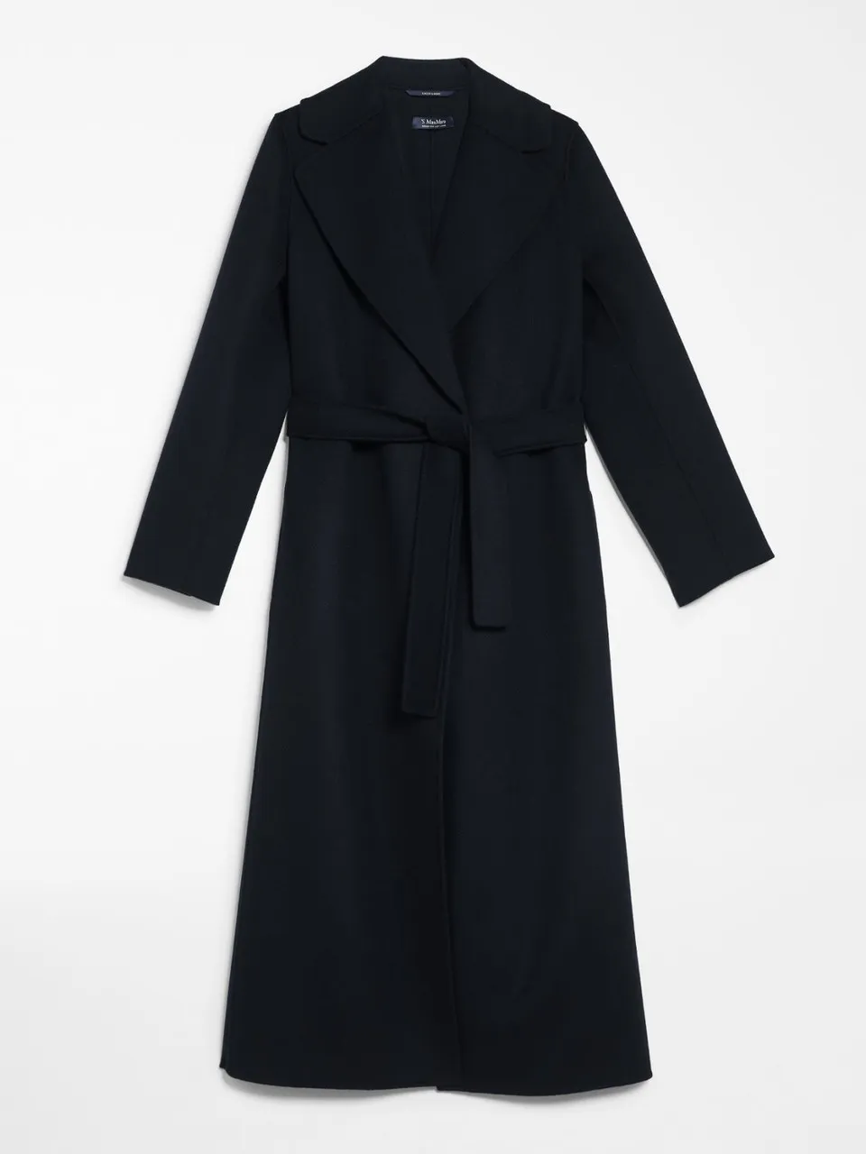 Wool coat with belt