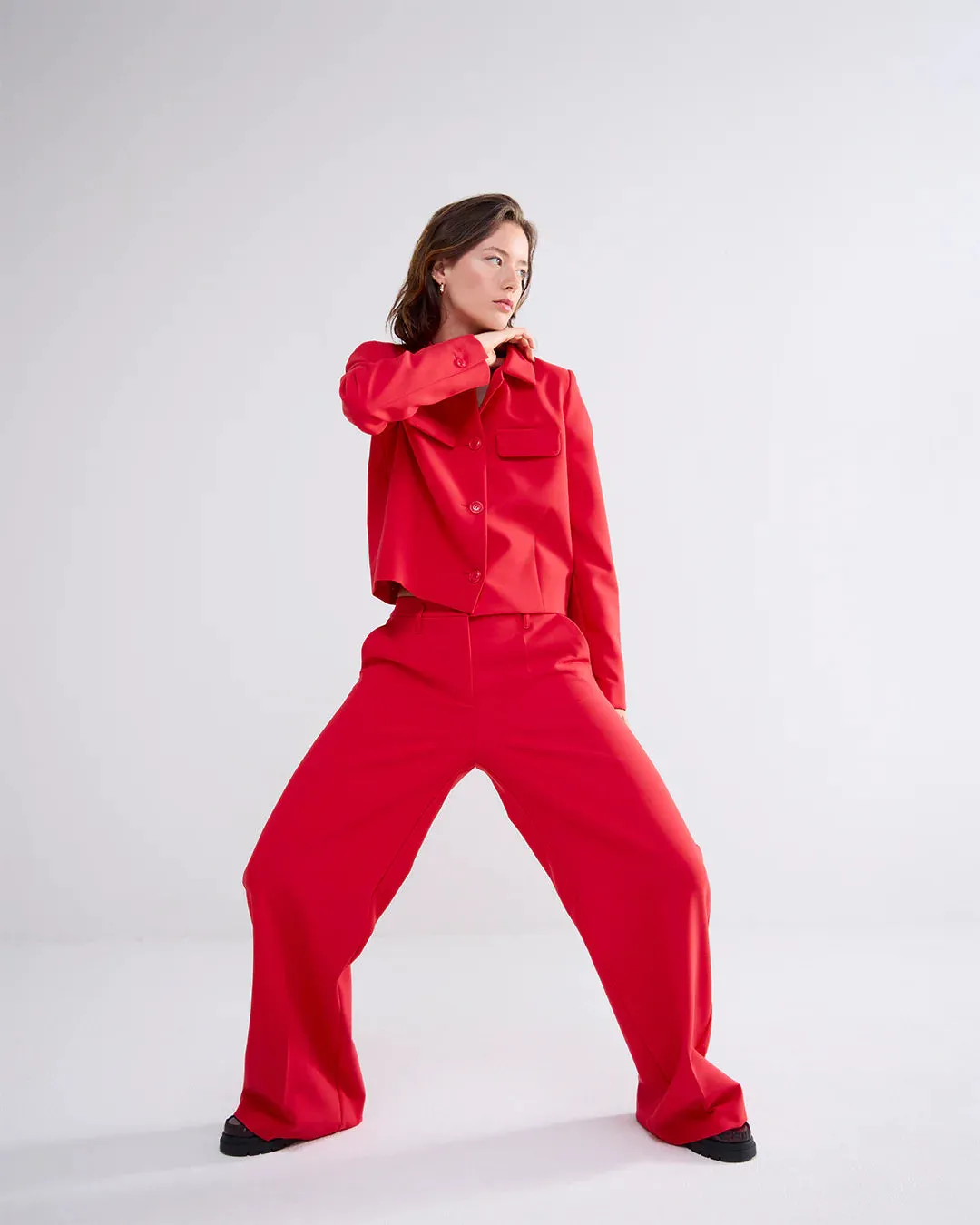 Sacs of Ashbourne   Summum Soft Red Trousers