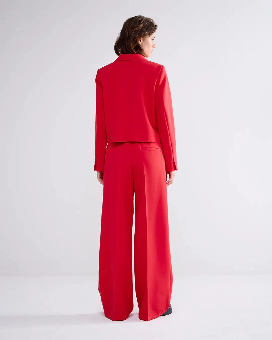 Sacs of Ashbourne   Summum Soft Red Trousers