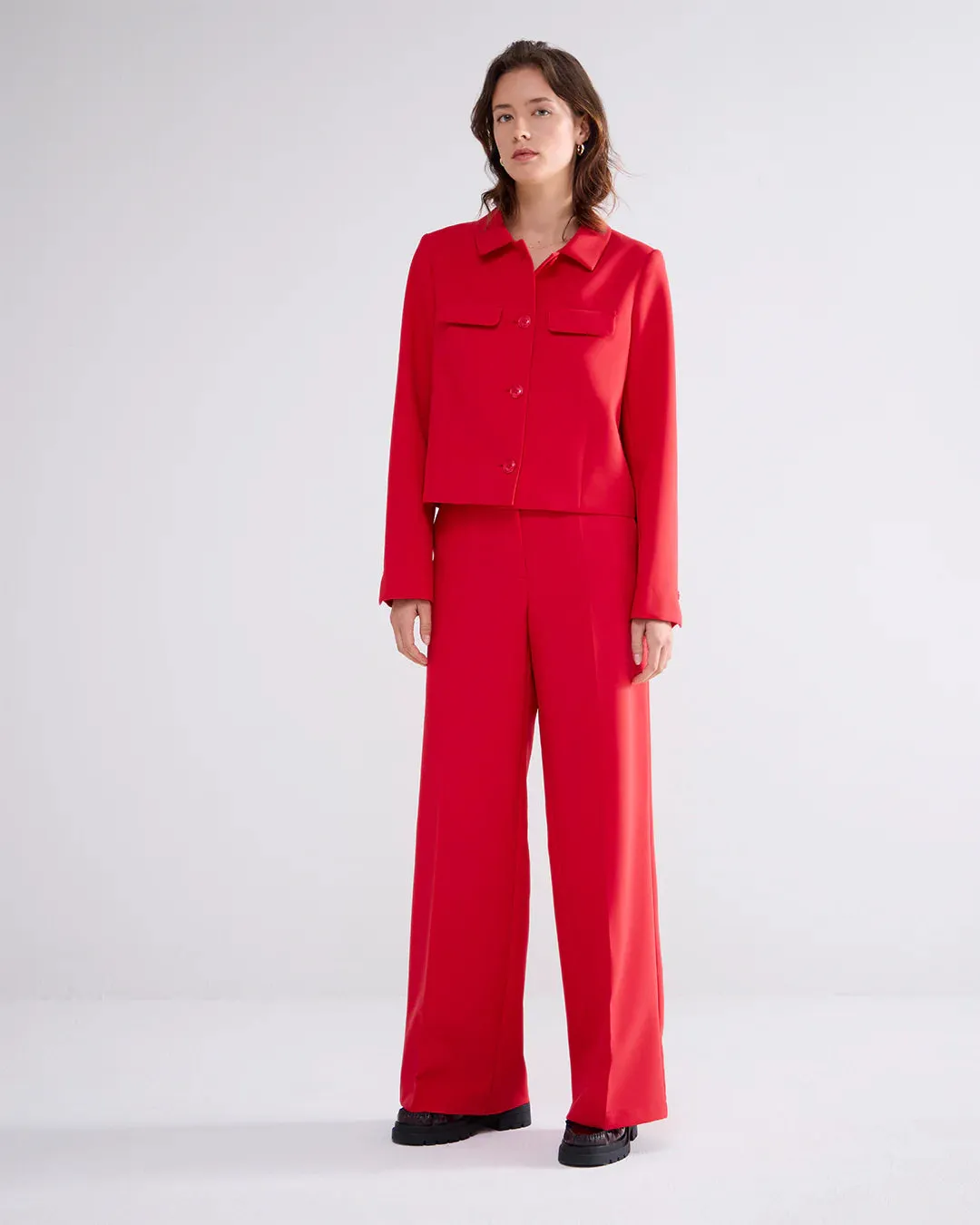 Sacs of Ashbourne   Summum Soft Red Trousers