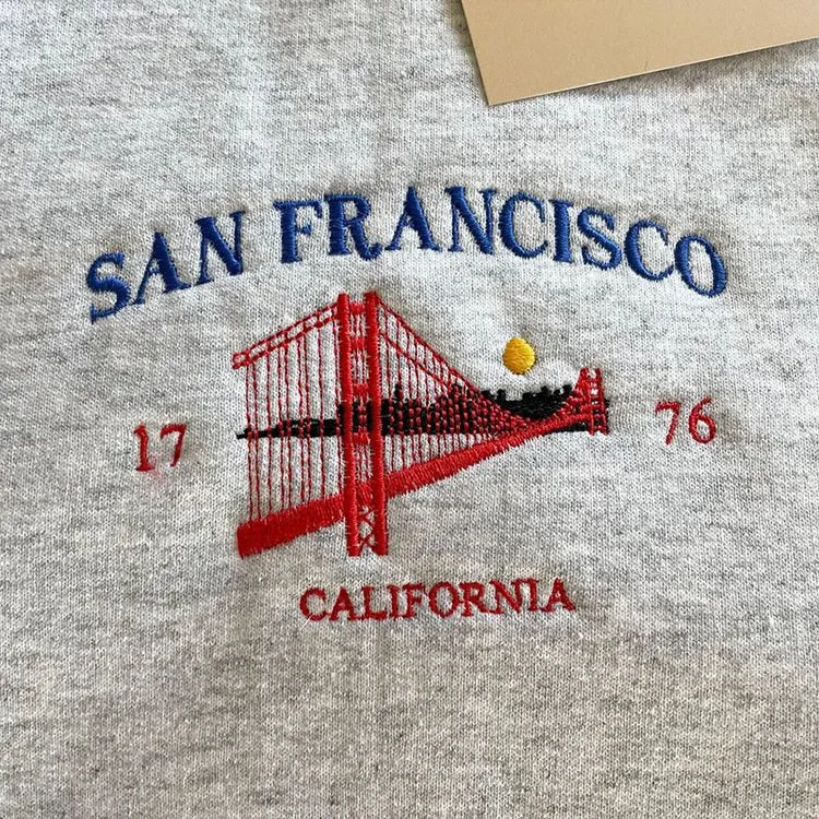 San Francisco Embroidery Sweatshirt