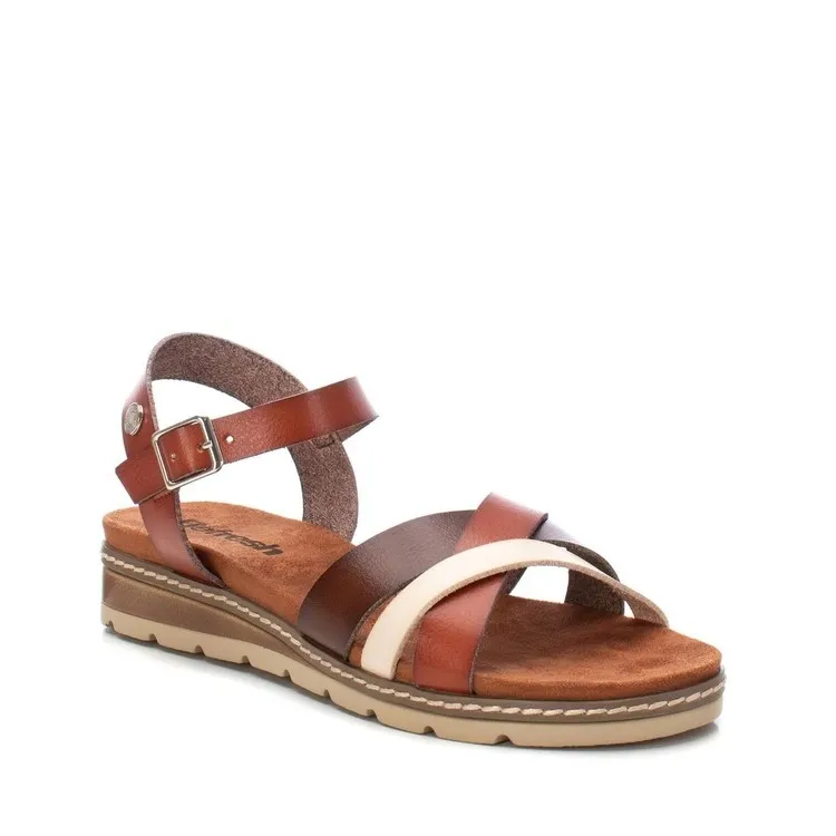 Sandali Donna Flat Camel - Refresh 171777