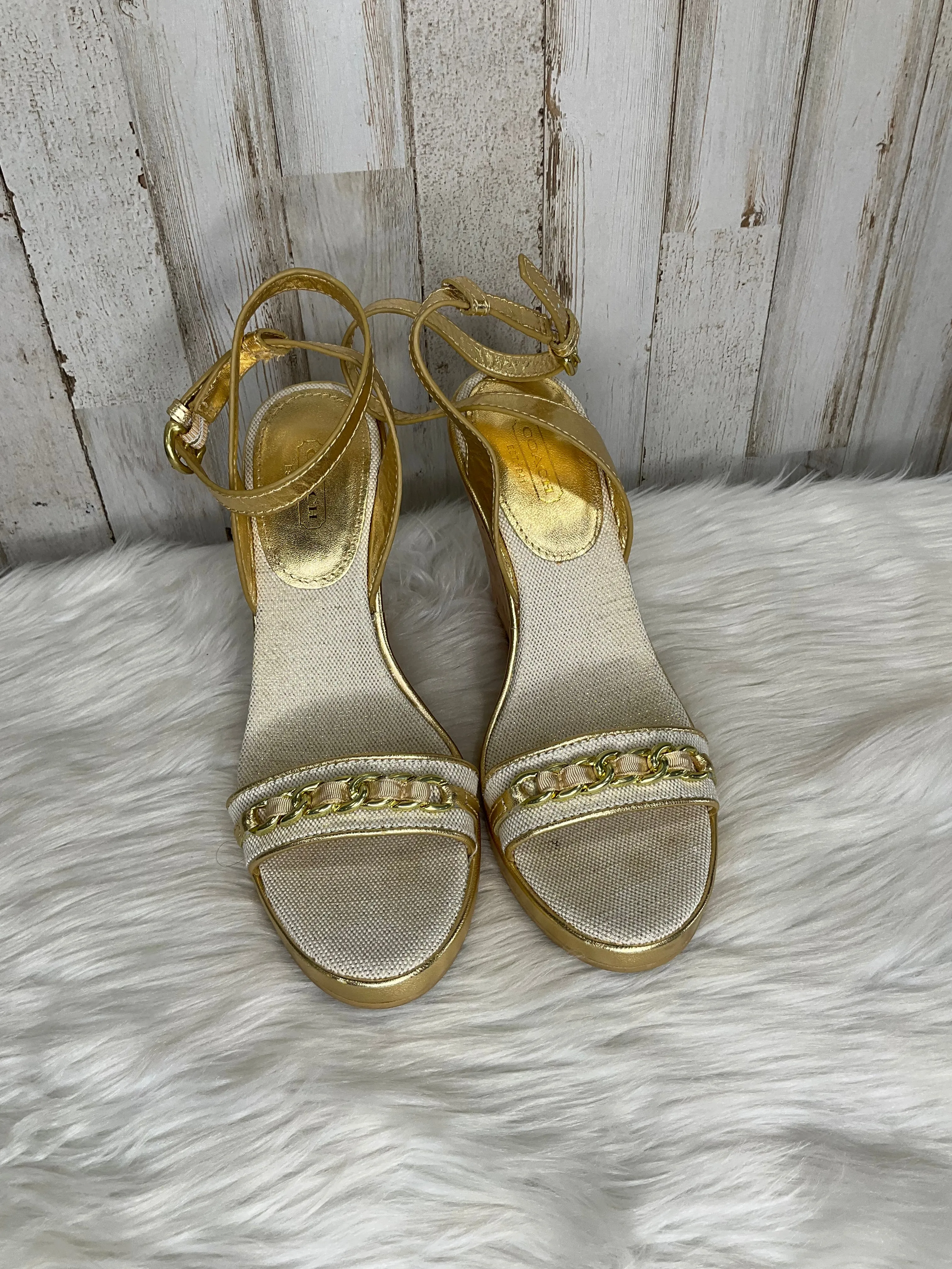 Sandals Heels Wedge By Coach  Size: 7.5