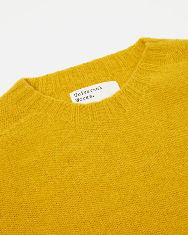 Seamless Crew in Gold Supersoft Knit