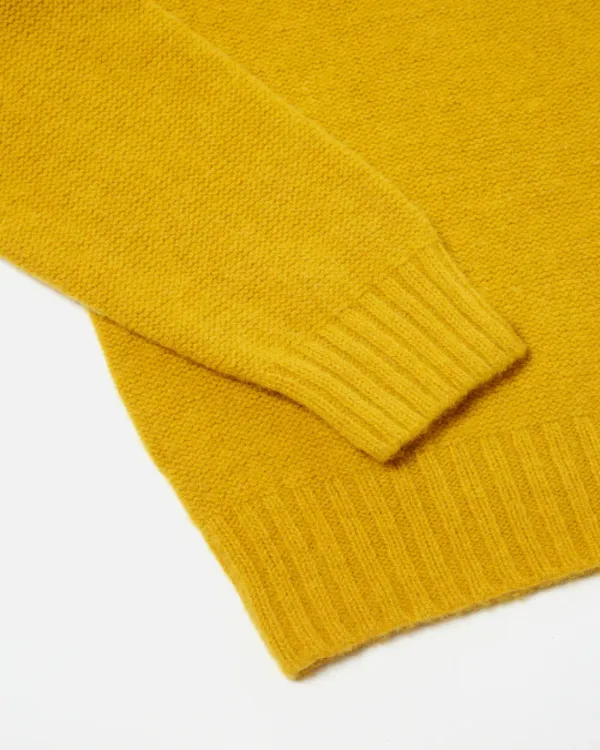 Seamless Crew in Gold Supersoft Knit