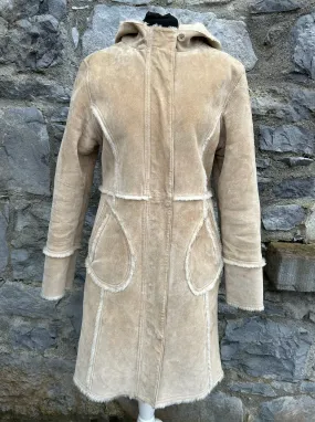 Shearling Hooded Coat UK Size 6-8