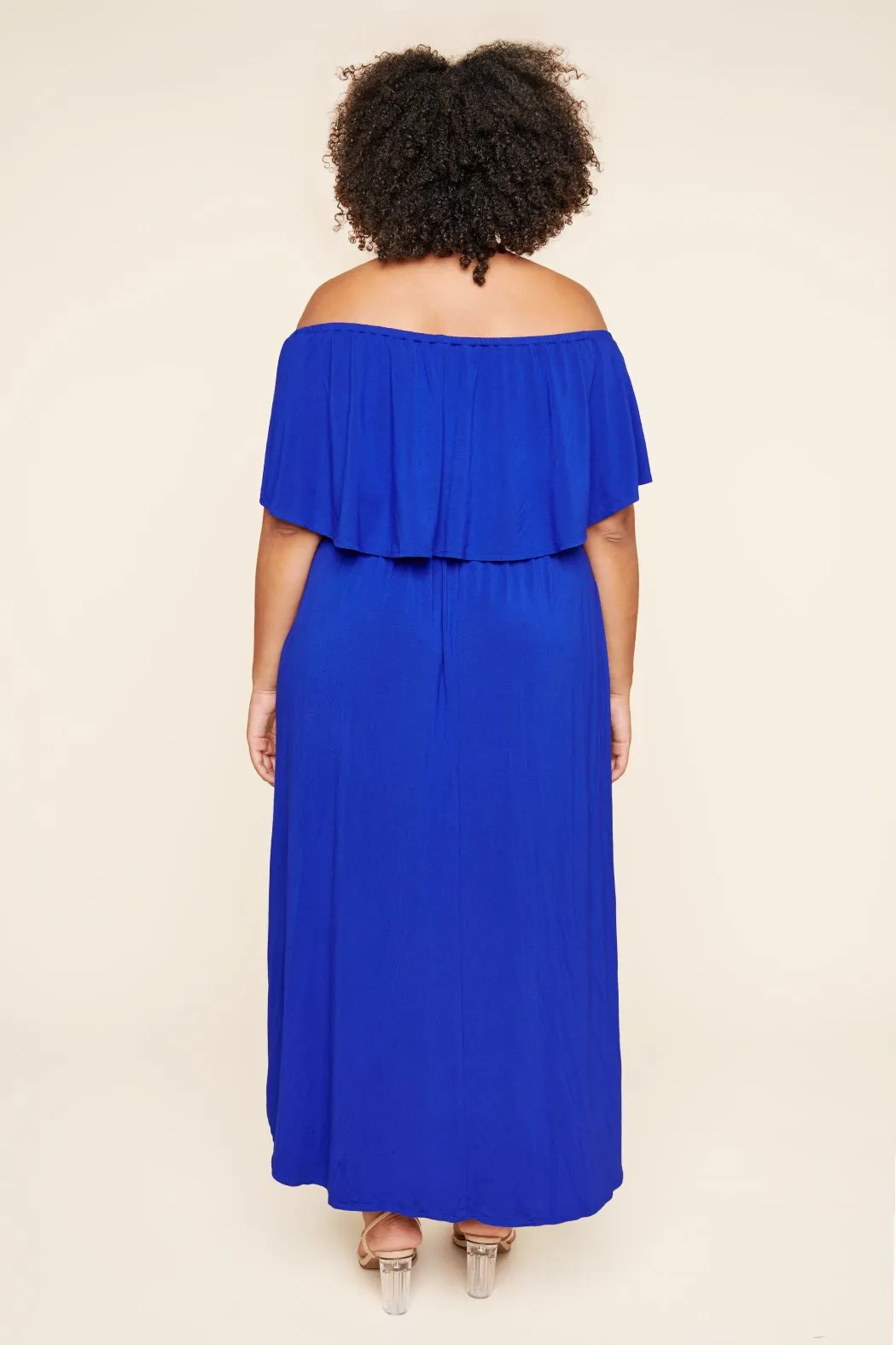 Shelbee Popover Jersey Knit Maxi Dress Curve