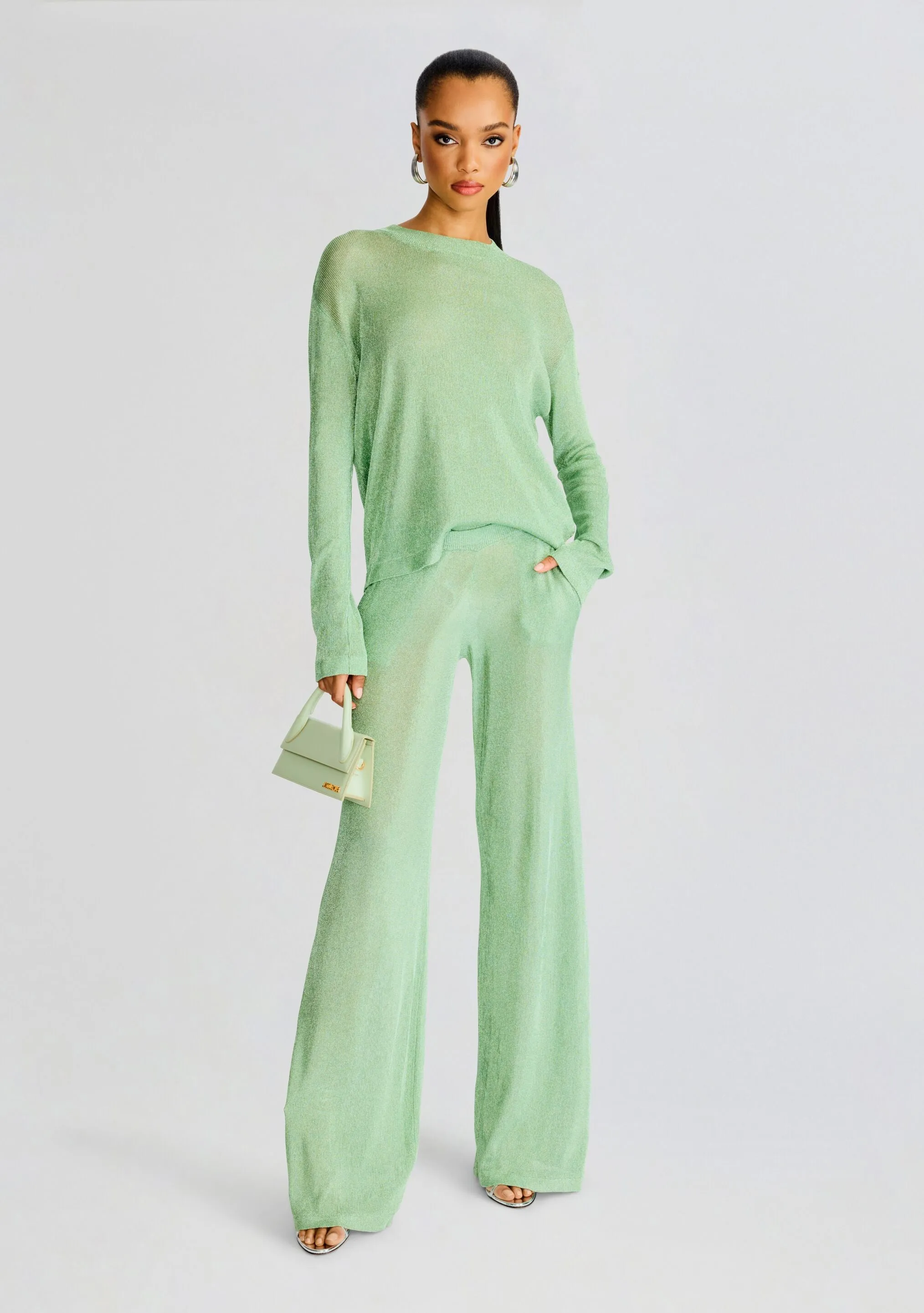 Sheldon Metallic Knit Pant