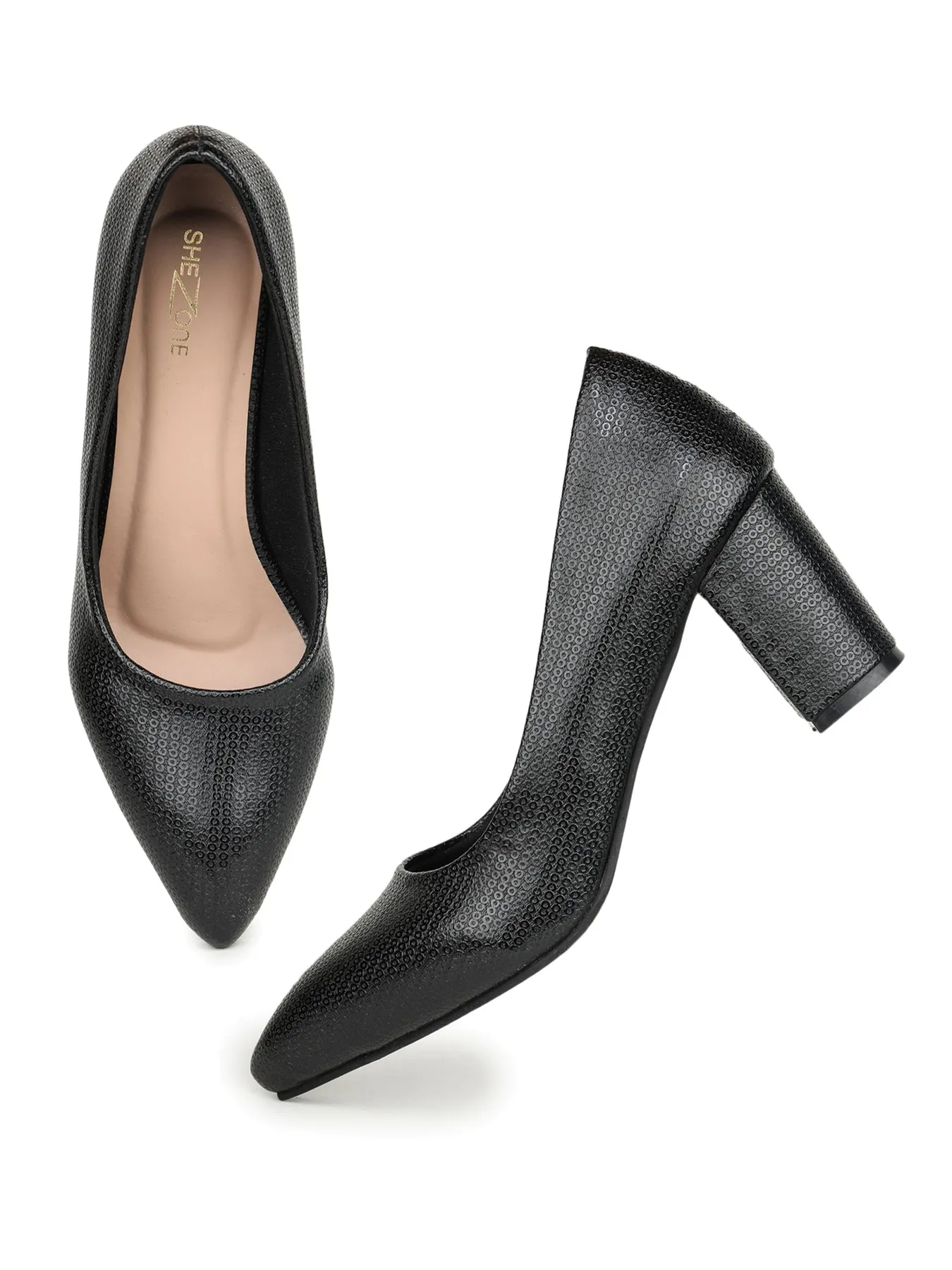 Shezone Black Women Heels