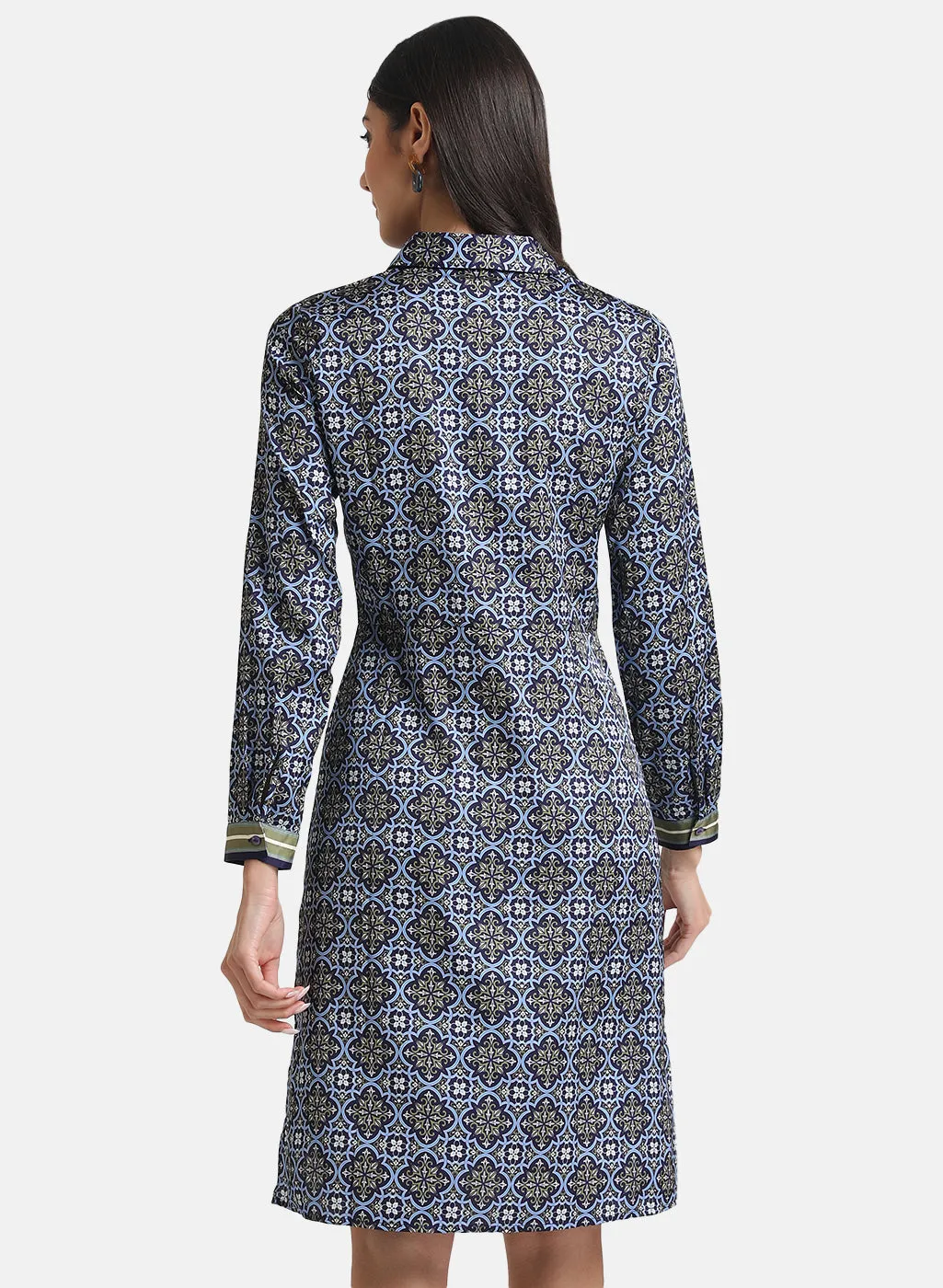 Shirt Dress With Tie-Knot Print - Shop Now!