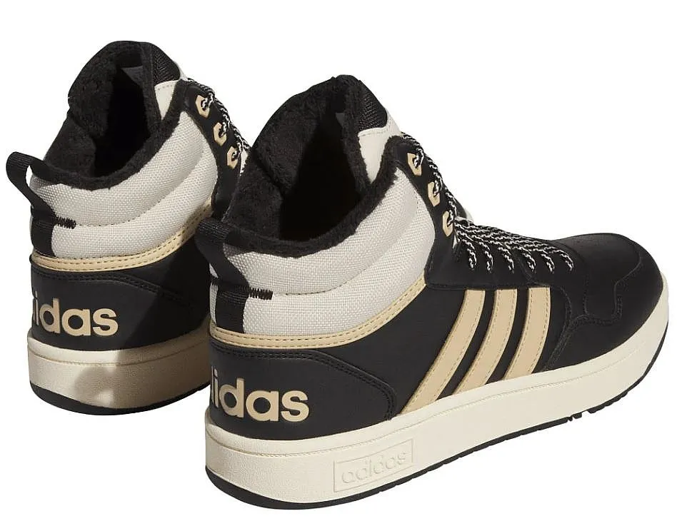 shoes adidas Performance Hoops 3.0 Mid Wtr - Core Black/Magic Beige/Wonder White - men´s