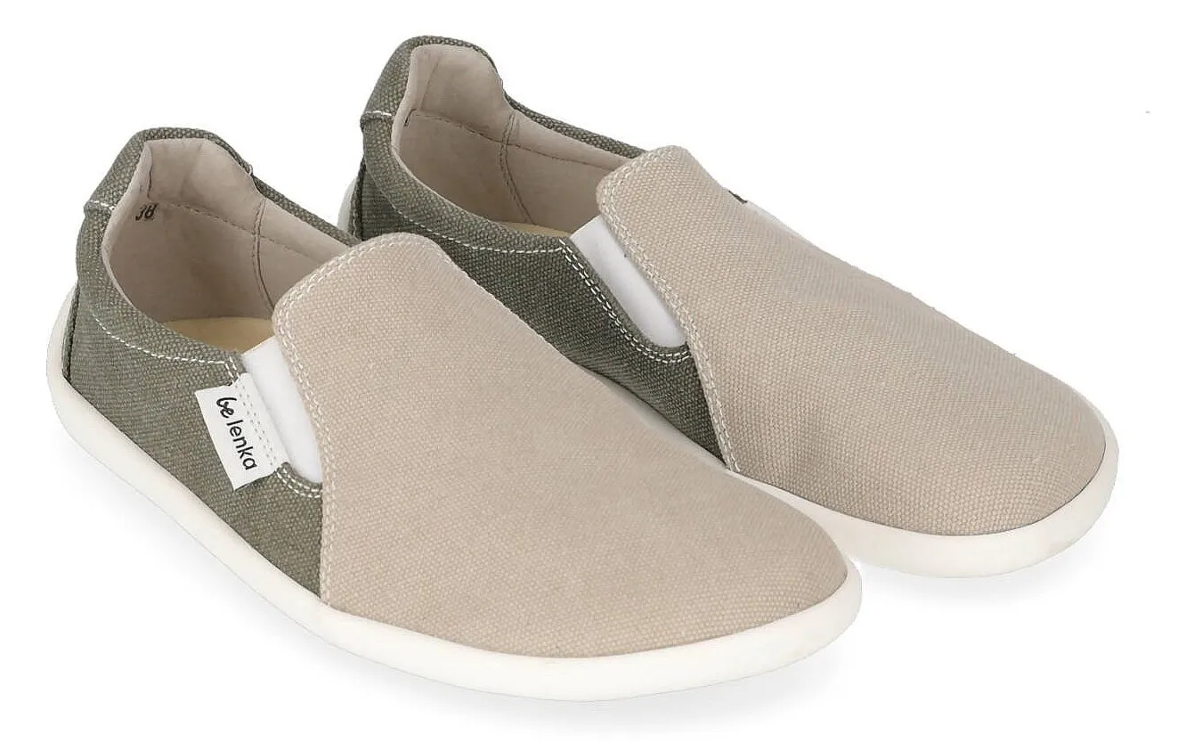 shoes Be Lenka Eazy - Vegan Sand & Army Green