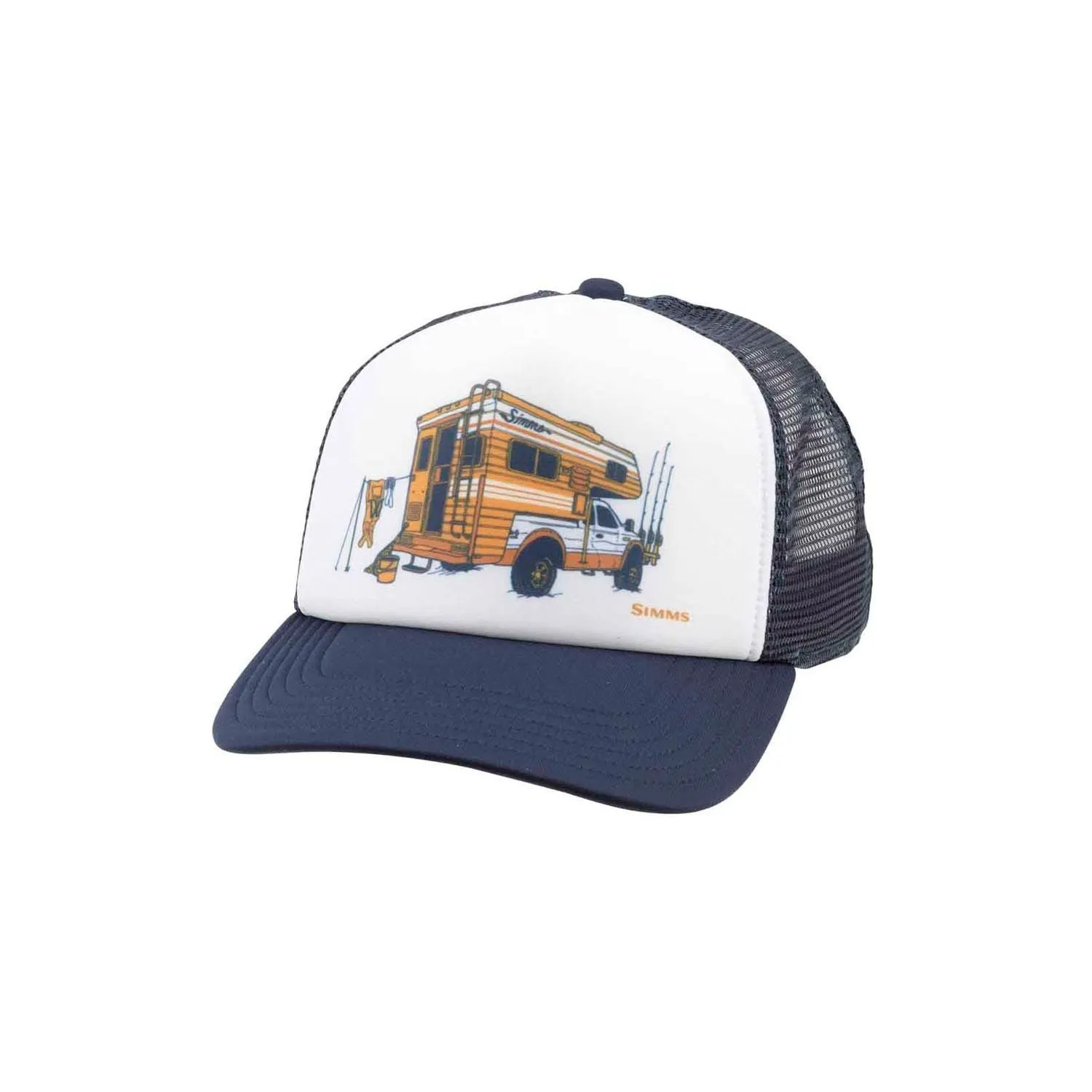 Simms Slide-In Trucker White