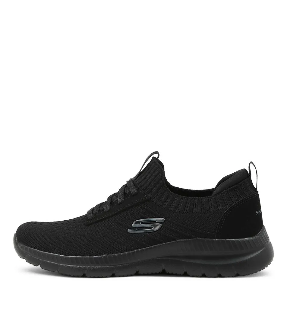 SKECHERS Bountiful Black Knit Sneakers