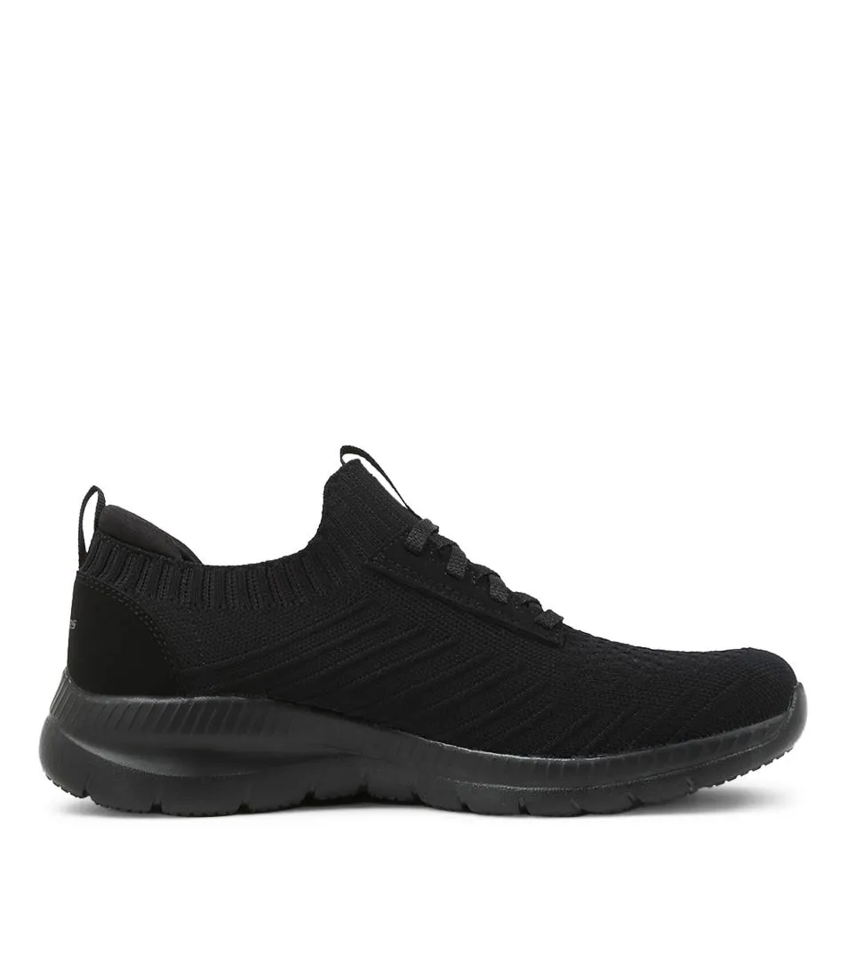 SKECHERS Bountiful Black Knit Sneakers