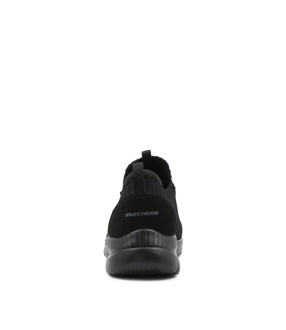 SKECHERS Bountiful Black Knit Sneakers