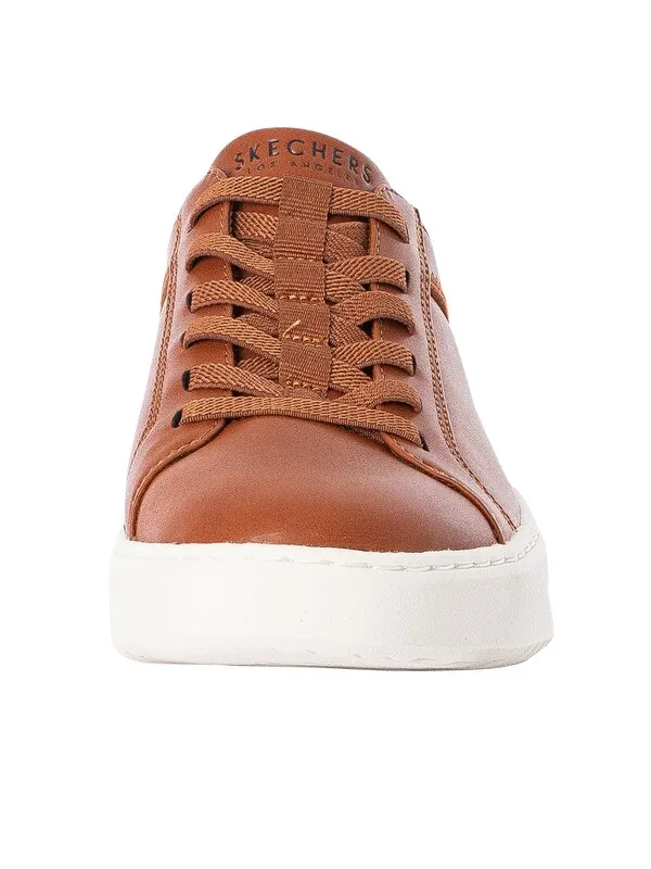 Skechers Court Break Trainers - Cognac