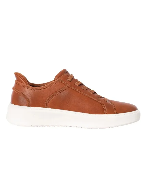 Skechers Court Break Trainers - Cognac