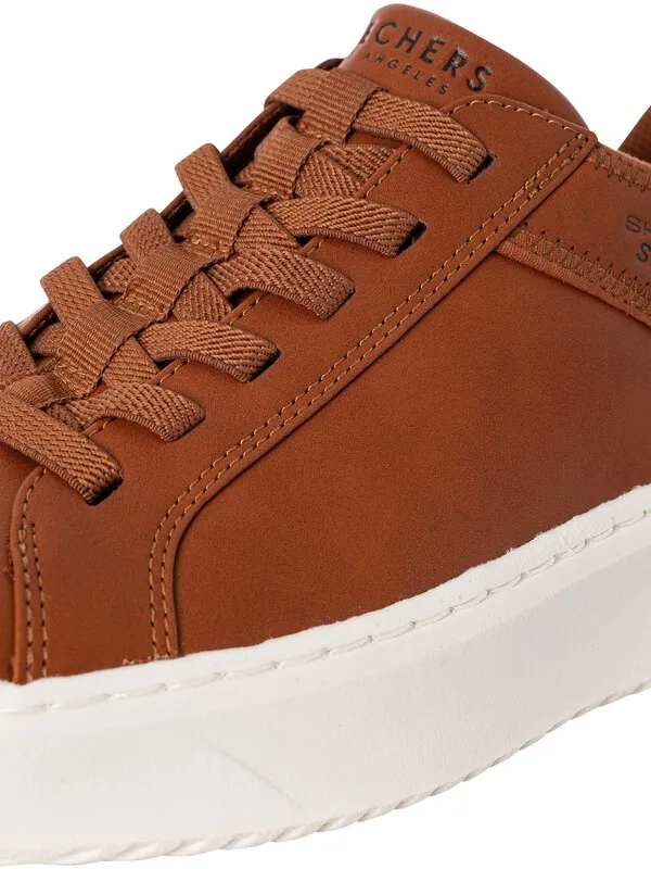 Skechers Court Break Trainers - Cognac