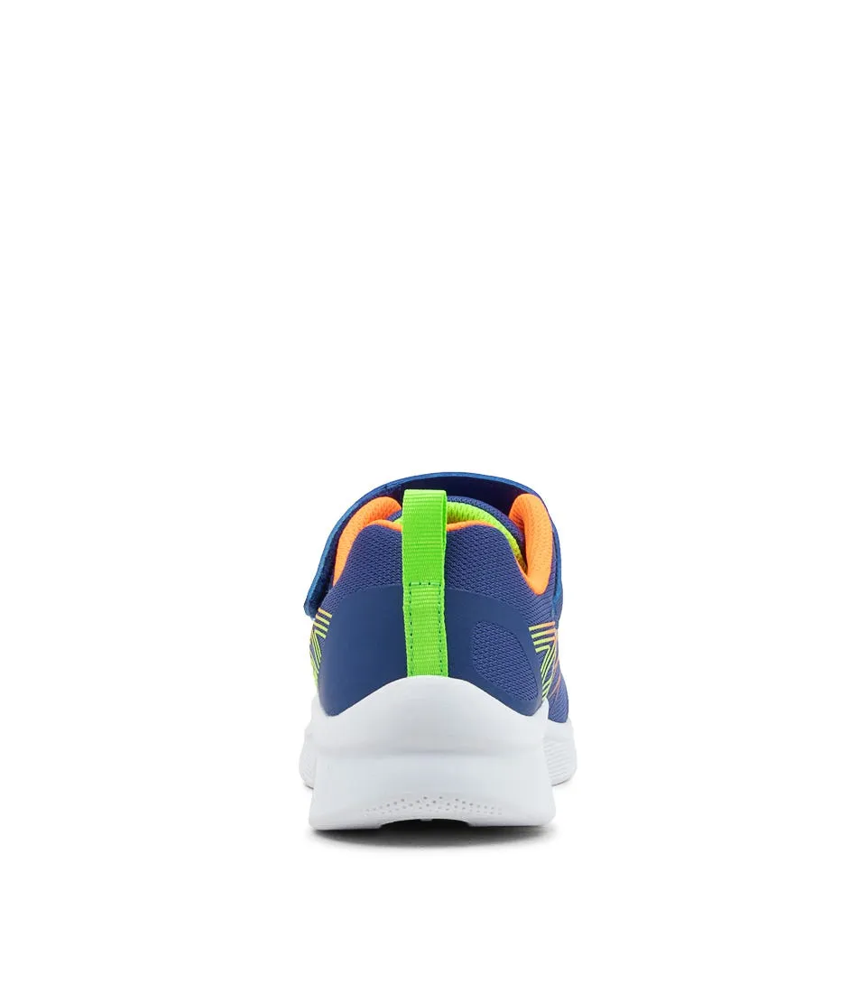 SKECHERS Microspec Blue Orange Sneakers