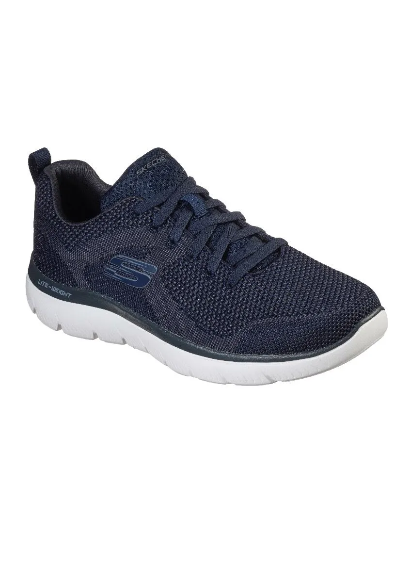 Skechers Summits Brisbane Trainers Navy Textile