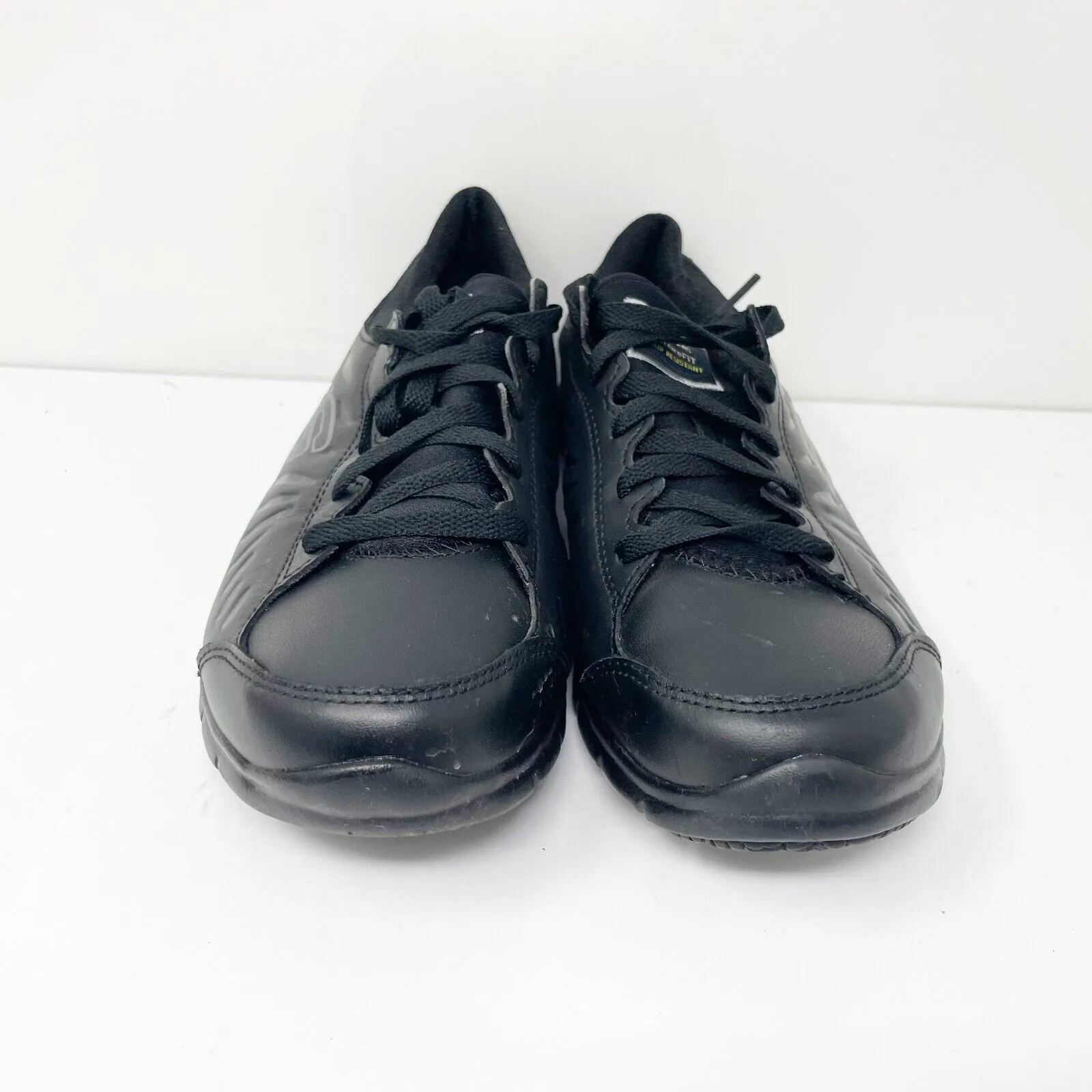 Skechers Womens Relaxed Fit Eldred 76551EW Black Running Shoes Sneakers Size 8.5