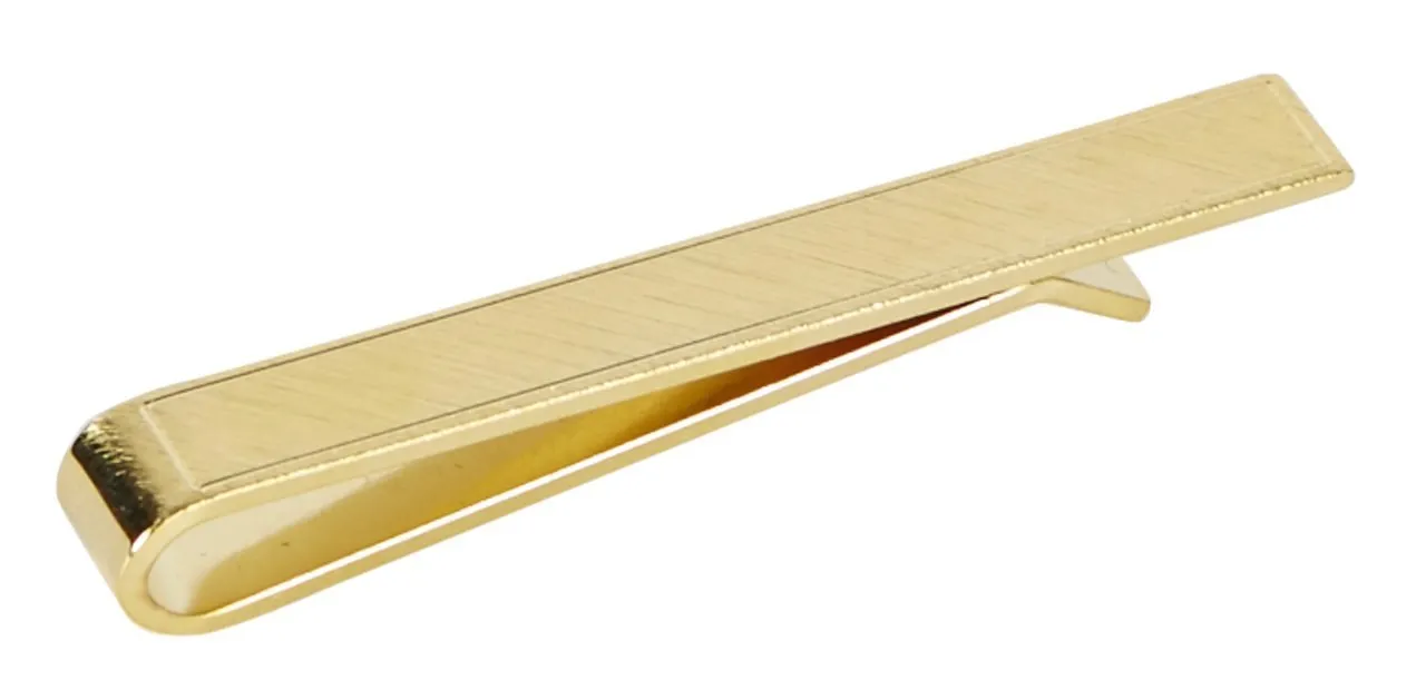 SLIDE-ON TIE BAR - GOLD