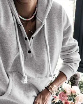 Snap Cozy Sweatshirt