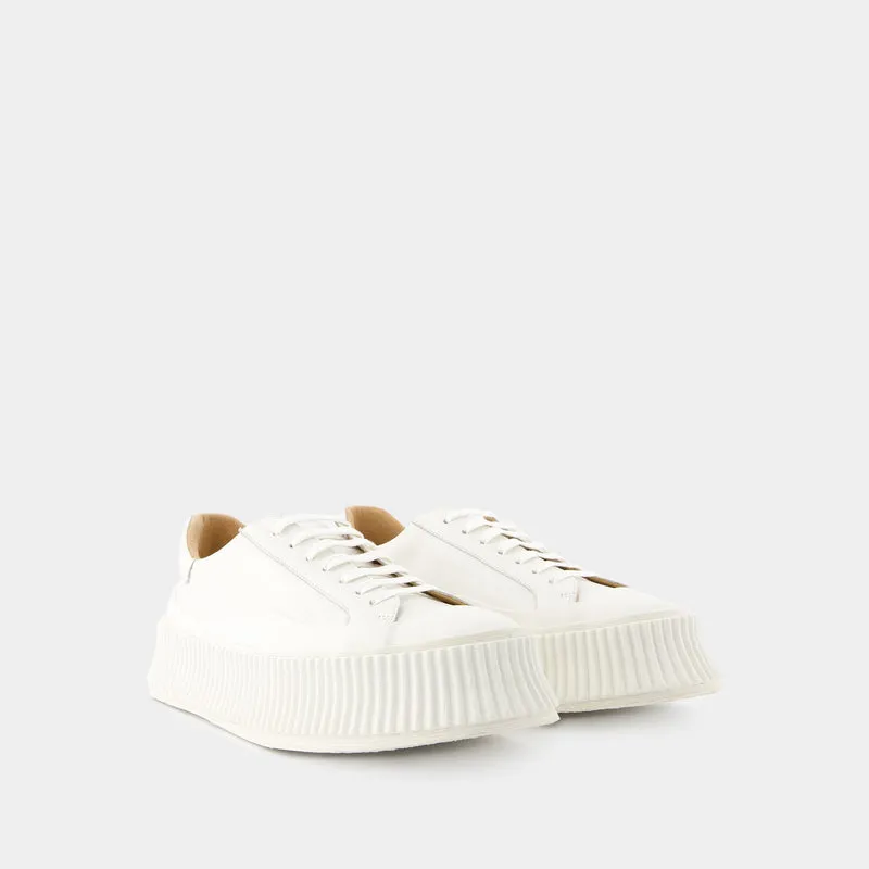 Sneakers - Jil Sander - Leather - Beige