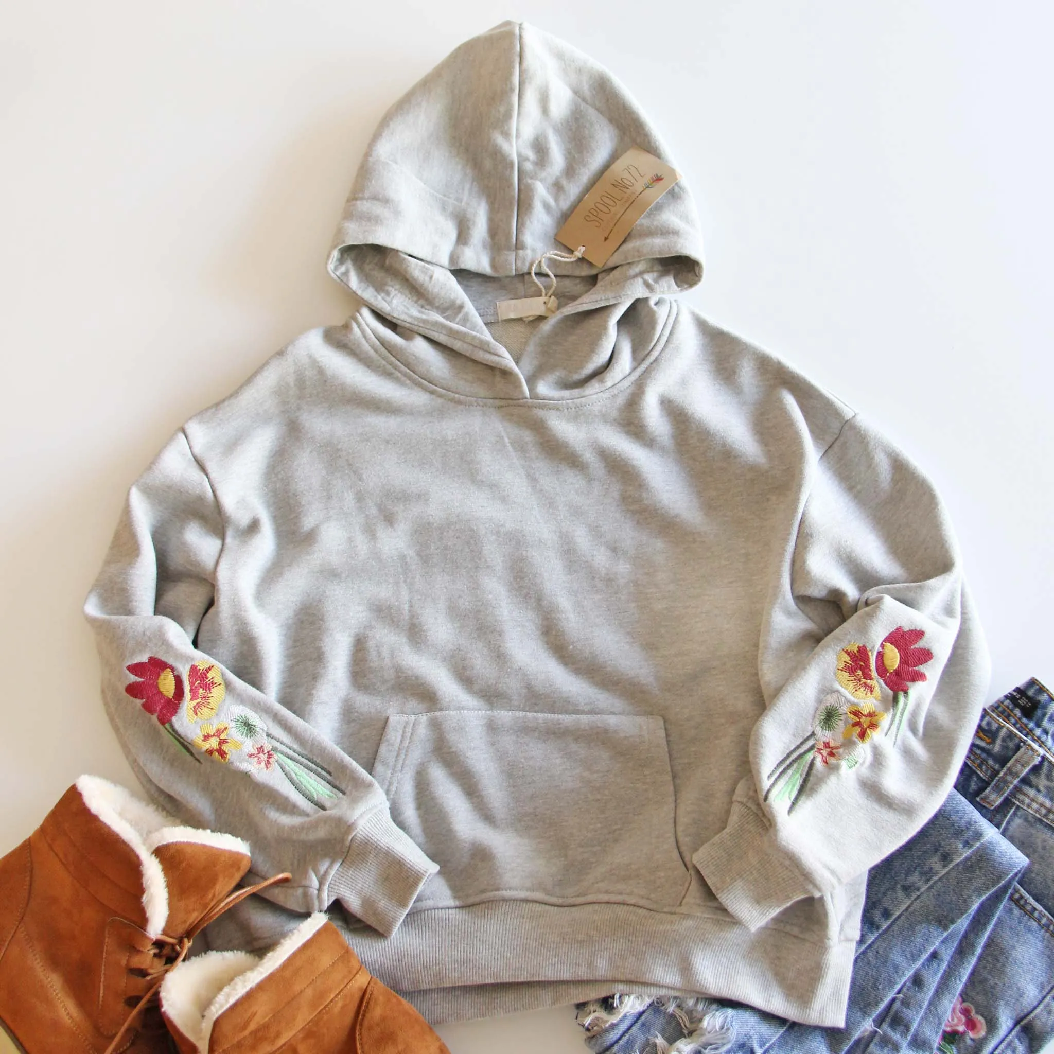 Snowcaps Embroidered Sweatshirt