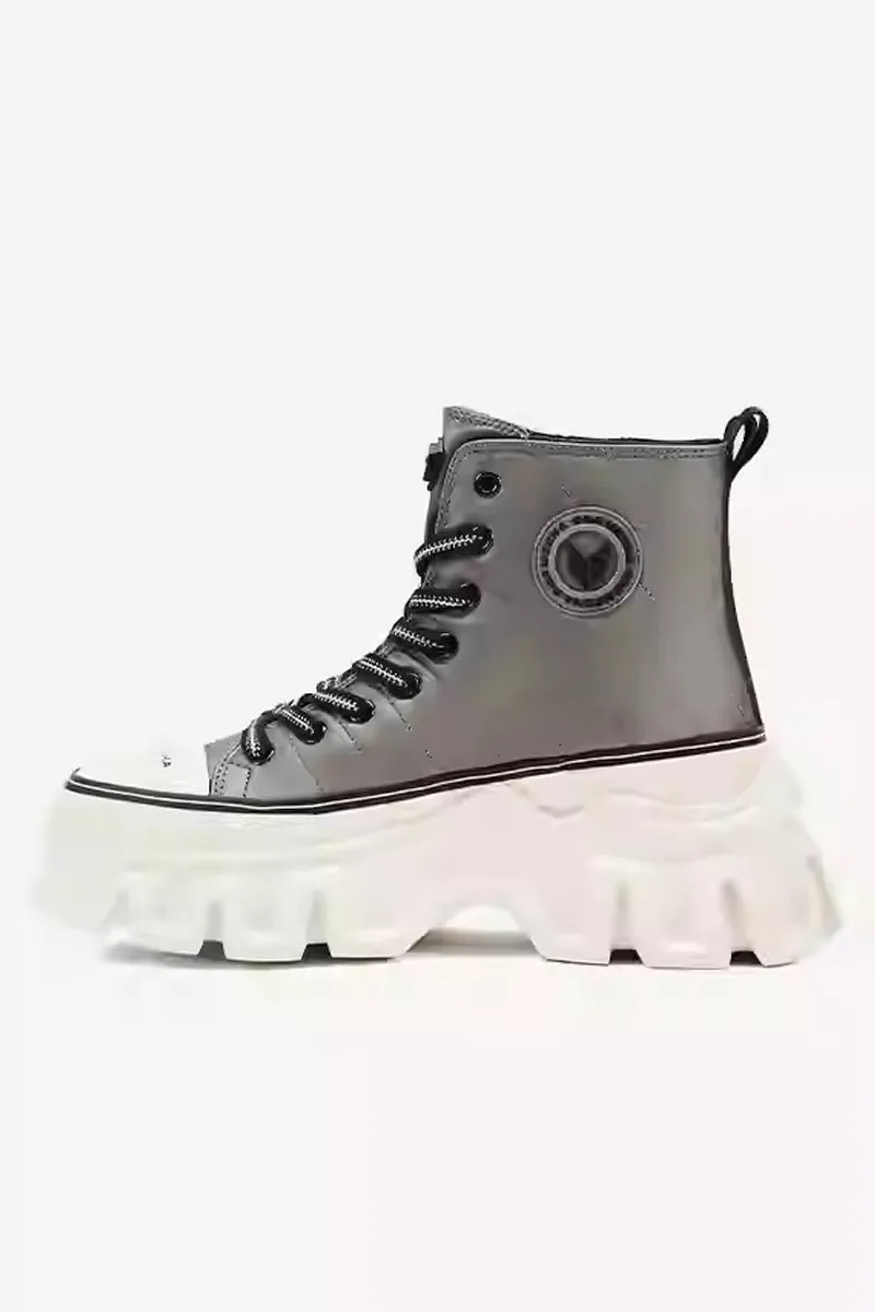 Space High-Top Platform Shoes