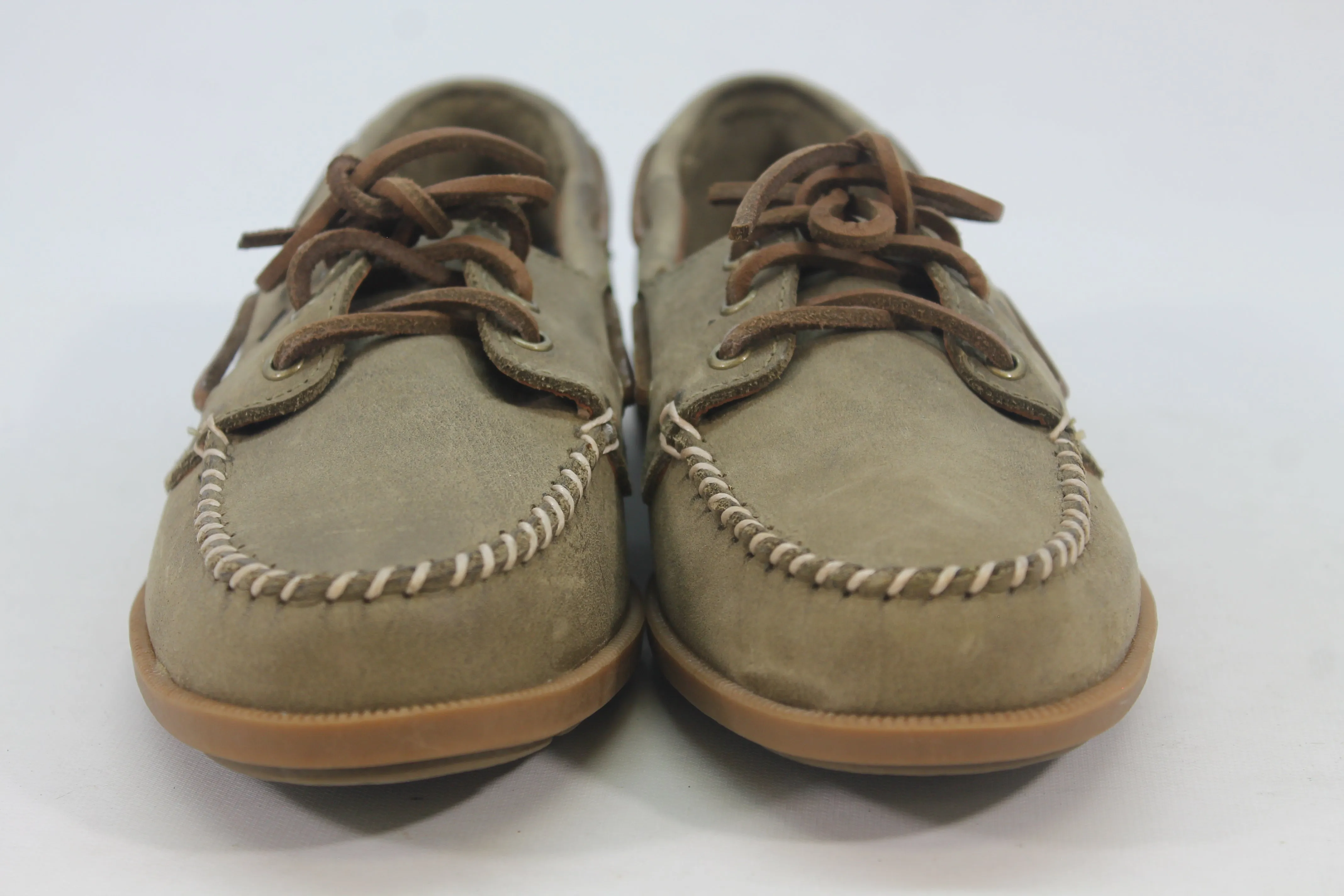 Sperry Top Sider Leeward Women's Green Boat Shoes Size 6M