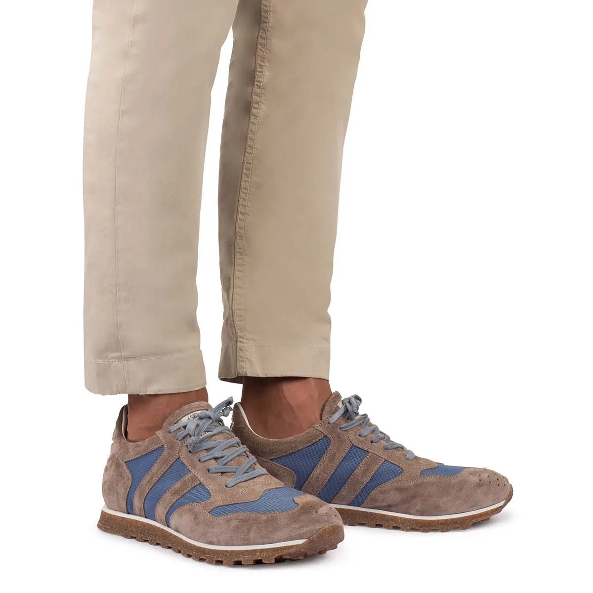 SPORT 6500  Taupe & light blue Sneakers